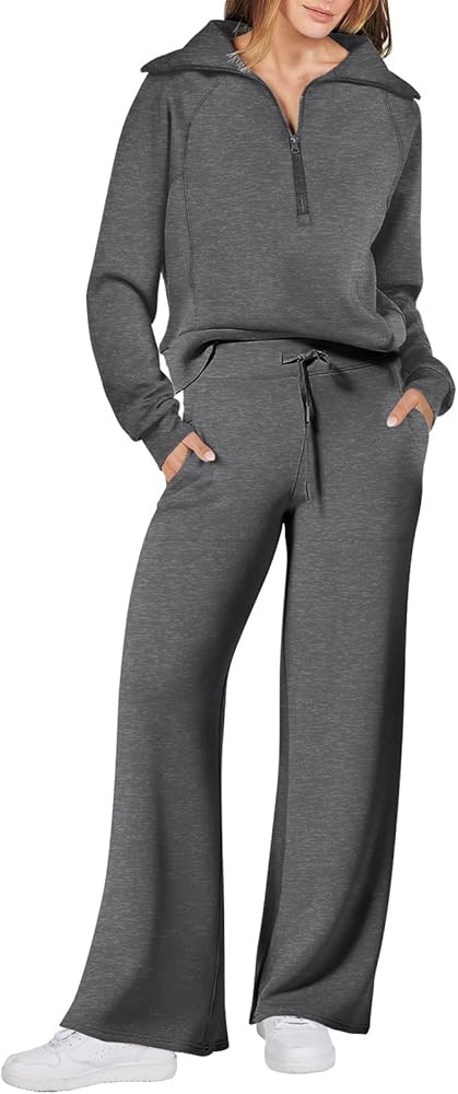 ANRABESS Women 2 Piece Outfits Sweatsuit Oversized Sweatshirt Sweatpants Tracksuit Sweat Lounge M... | Amazon (US)