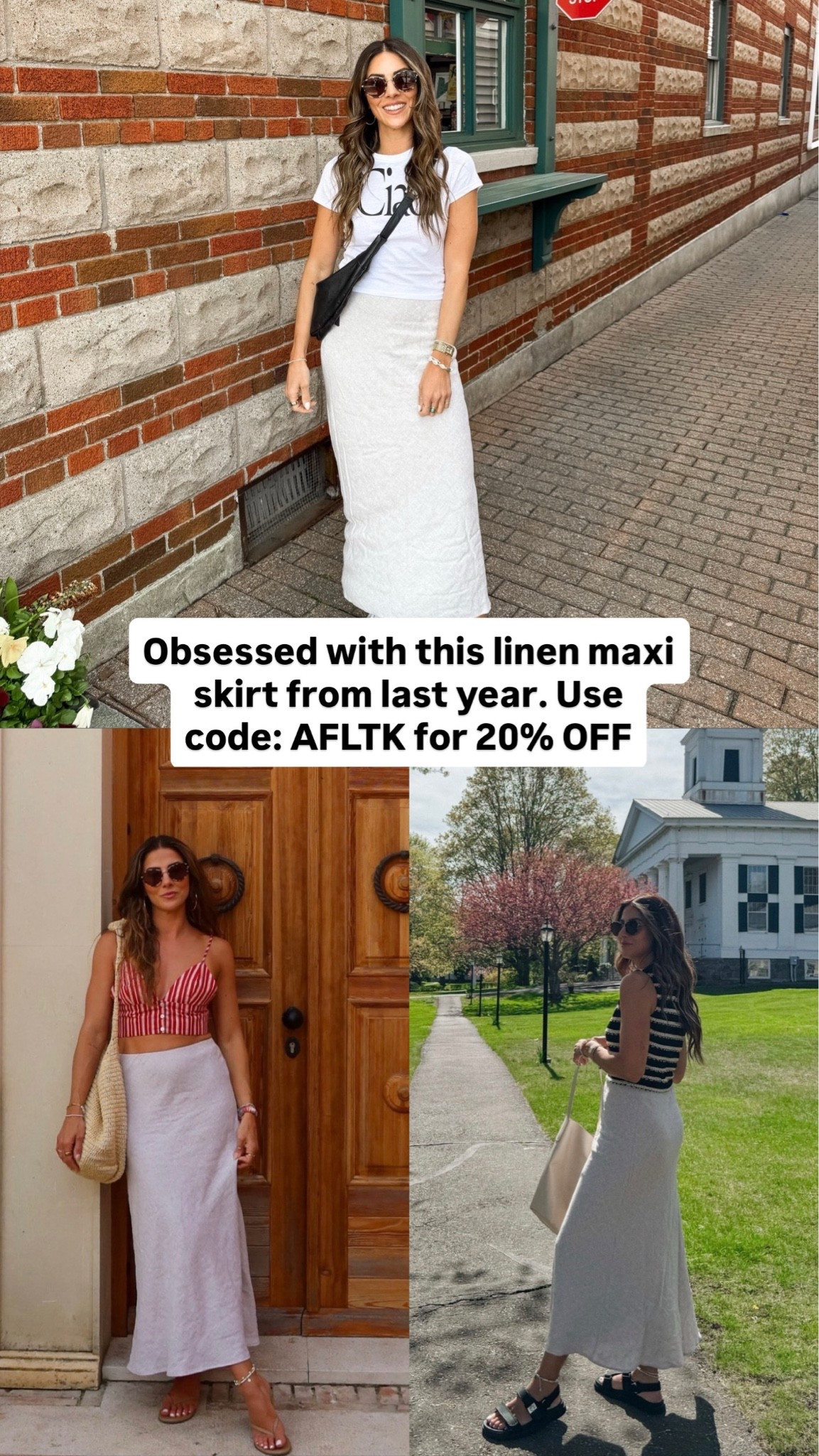 The best @abercrombie linen maxi skirt! Use code AFLTK for 20% OFF

#LTKxAbercrombie #LTKootd #LTKSaleAlert