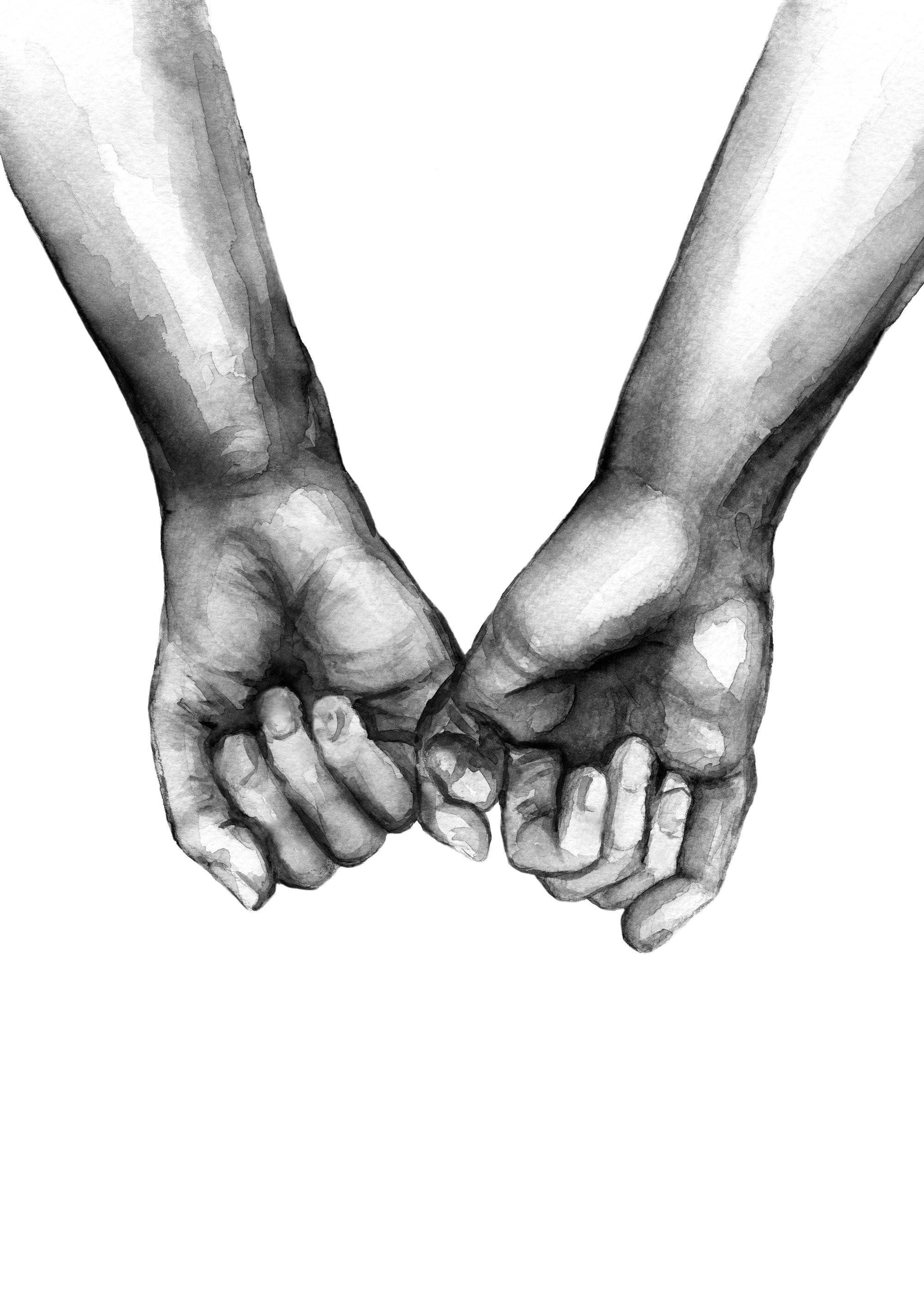 Watercolor Hands No3 | Desenio