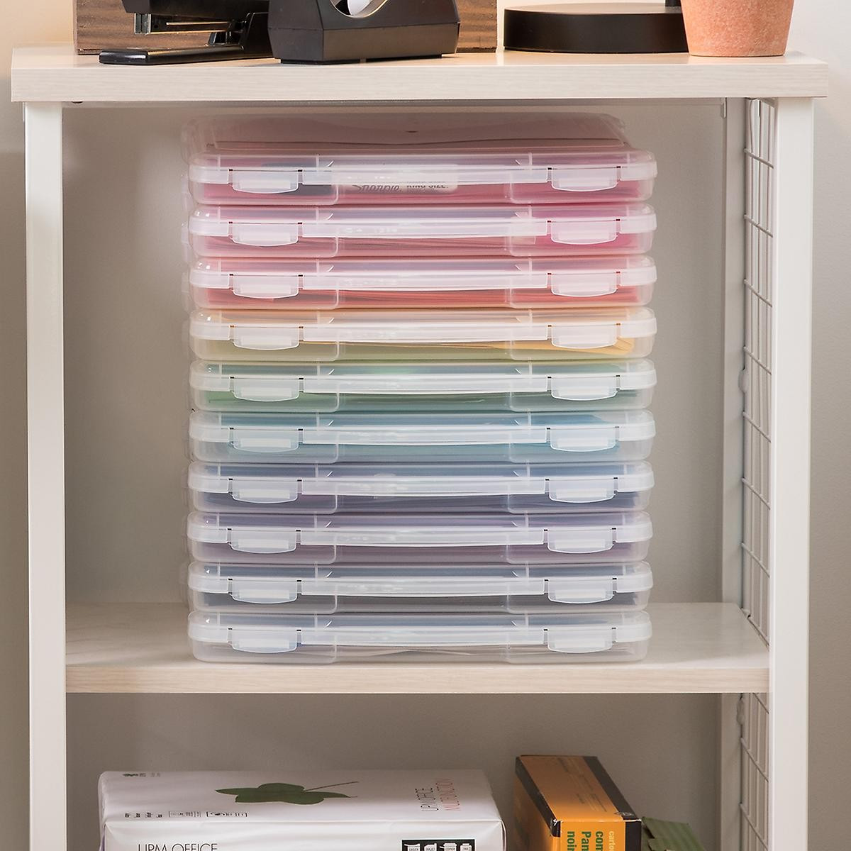 Iris Clear Shallow Document Case | The Container Store