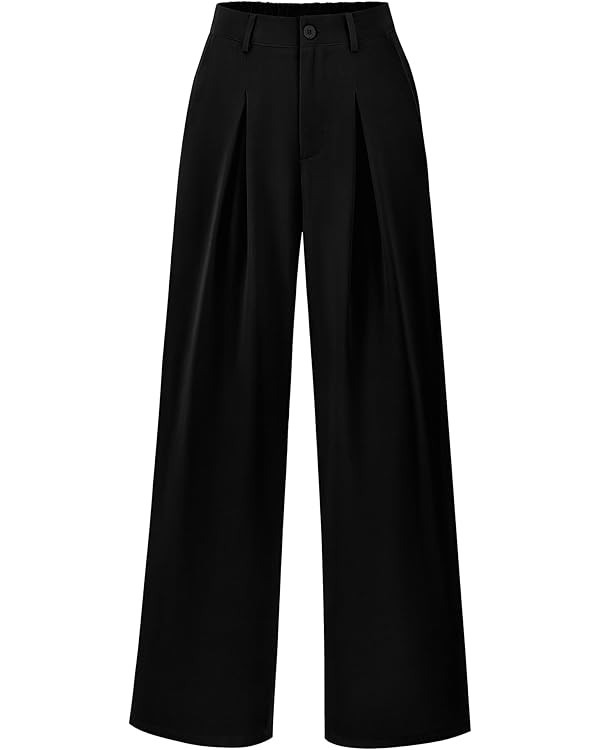 BTFBM Women High Waist Palazzo Pants Fall 2025 Casual Wide Leg Trousers Loose Work Office Busines... | Amazon (US)