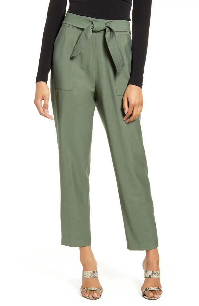 Tie Waist Utility Pants | Nordstrom