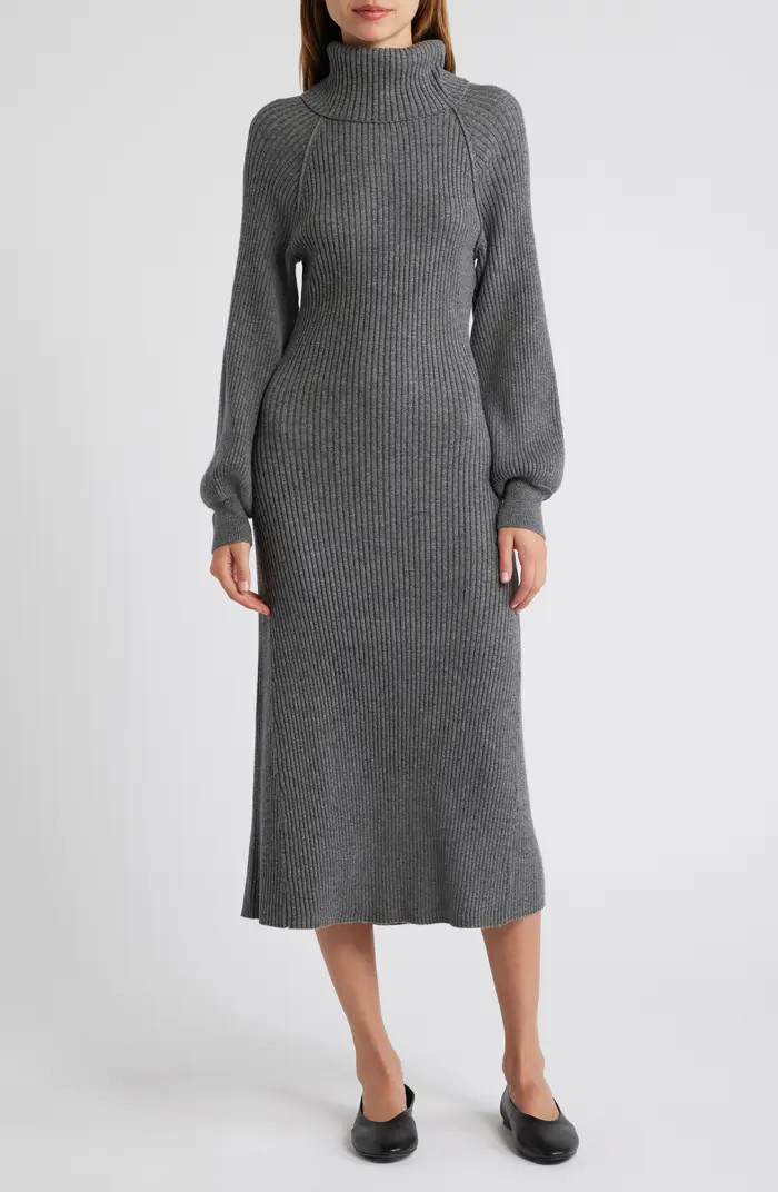 Rails Carrie Turtleneck Long Sleeve Wool Blend Midi Sweater Dress | Nordstrom | Nordstrom