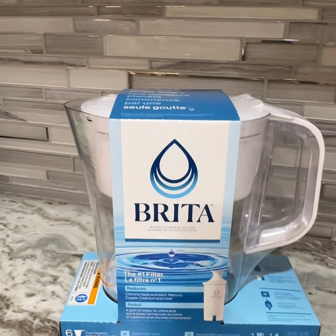 I like how it filters water even though I have filter in the fridge , it makes it even more tastier and cleaner. 
One of the biggest benefits for me is how well it removes the chlorine taste and odor. Aldo, knowing it’s reducing contaminants like mercury and copper gives me extra peace of mind. The 6-cup size is perfect for my small kitchen, and the design is sleek enough and looks good in the kitchen. I like that it has indicator when I need to change my filter to new one. 
This pitcher is super easy to use—just fill it up, let the filter do its thing, and you’re good to go. I also love that this has helped me cut back on buying bottled water. It is easy to clean and insert the filter.
I highly recommend this Brita pitcher. Clean water that tastes amazing.

#LTKU #LTKHome