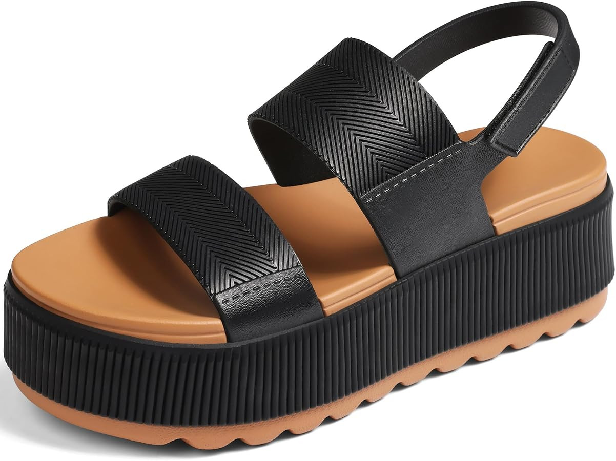 Lovee Cosee Platform Water Sandals for Women Chunky Wedge Lug Sole Comfortable Waterproof Summer ... | Amazon (US)