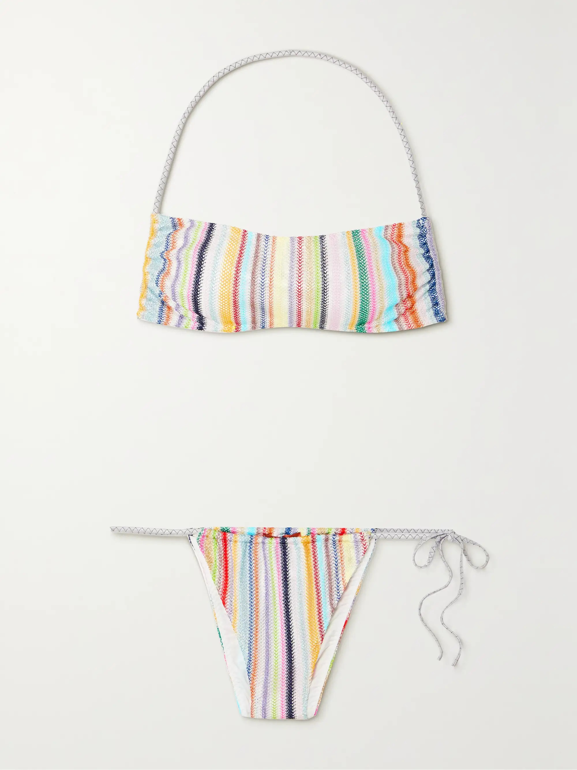 Mare striped crochet-knit halterneck bikini | NET-A-PORTER (UK & EU)