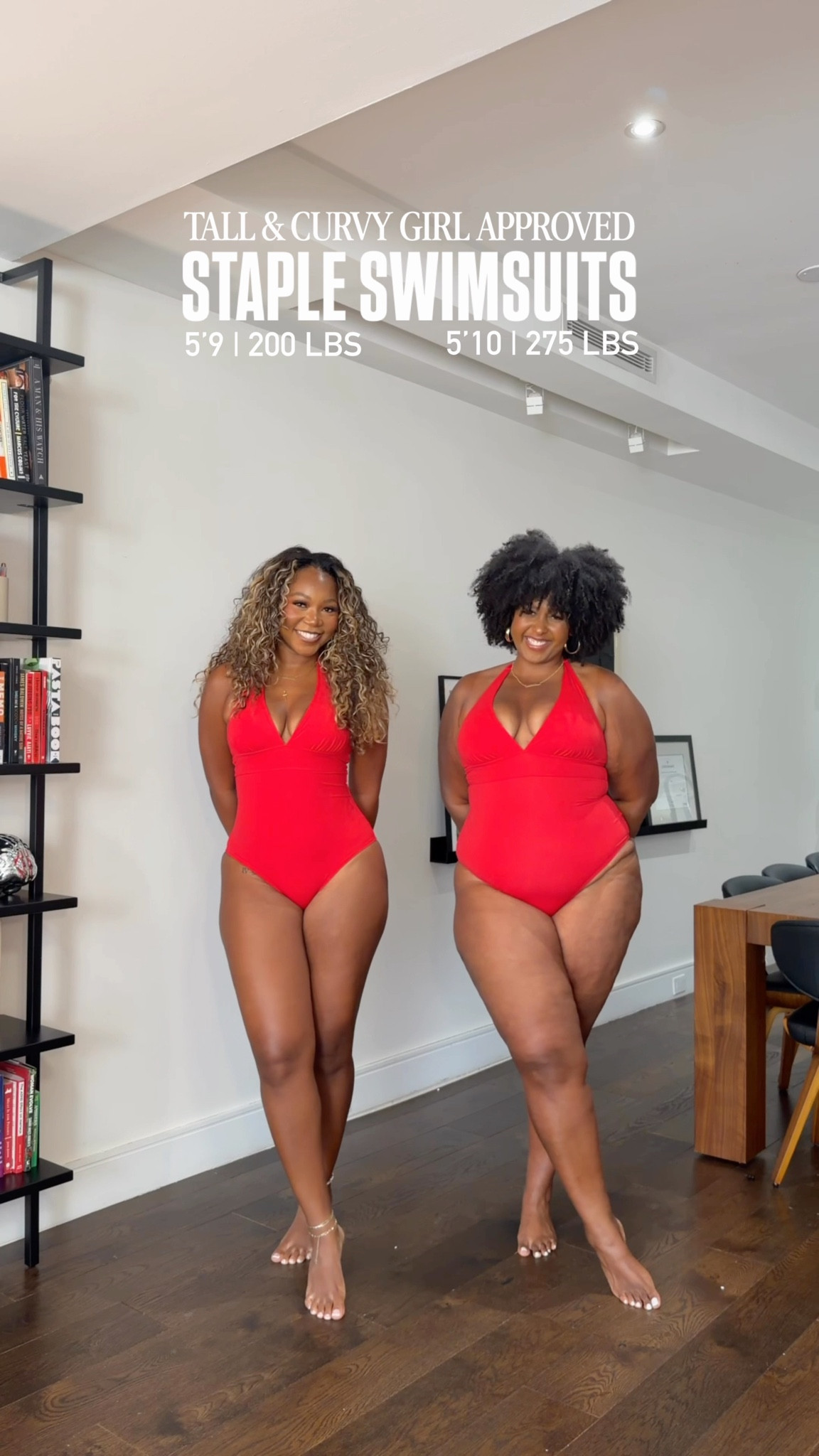 Love these suits!!!!! Janesha is 5’9 200 lbs wearing a large in all swimwear and Ronnie is 5’10 275 wearing a 1X!!! Use code JANESHAXSPANX for 15% off for new customers only 😍🫶🏽✨

#LTKTall #LTKMidsize #LTKPlusSize