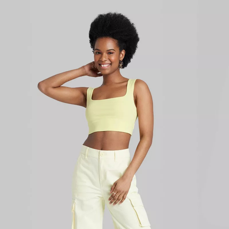 Women's Square Neck Tiny Tank Top - Wild Fable™ | Target