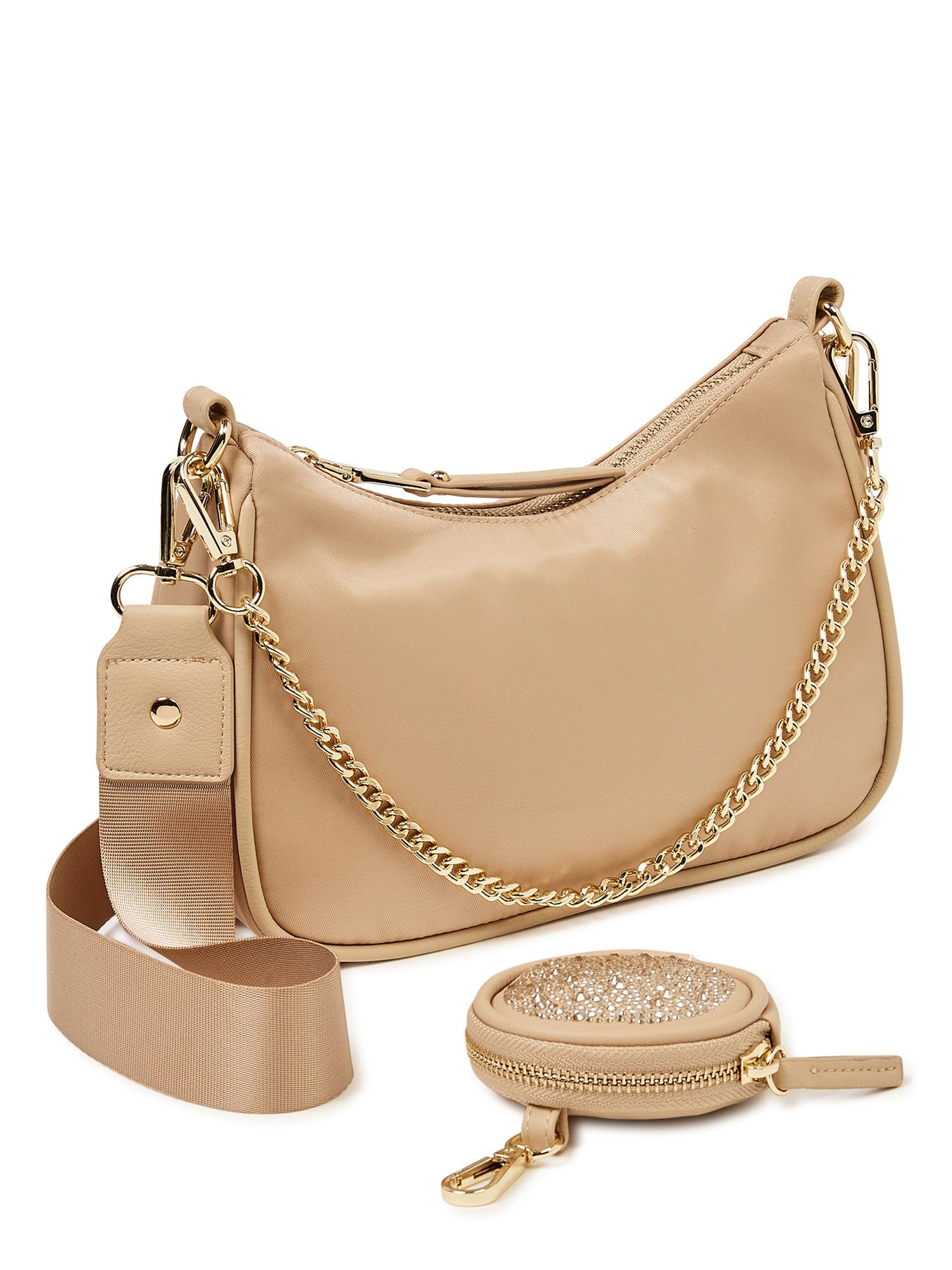 Madden NYC Women's Modular Crossbody with Pouch Khaki - Walmart.com | Walmart (US)