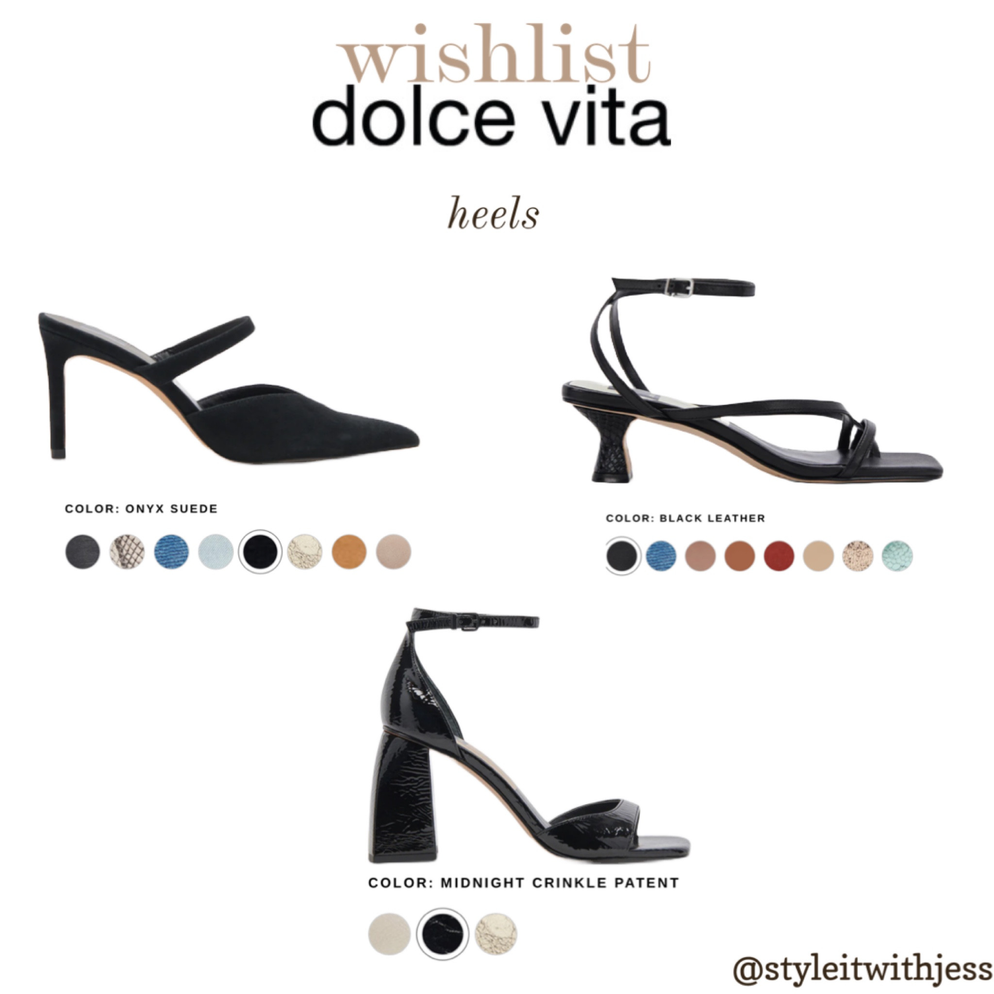 DOLCE VITA heels 🖤✨ 

#LTKSeasonal #LTKover40 #LTKstyletip