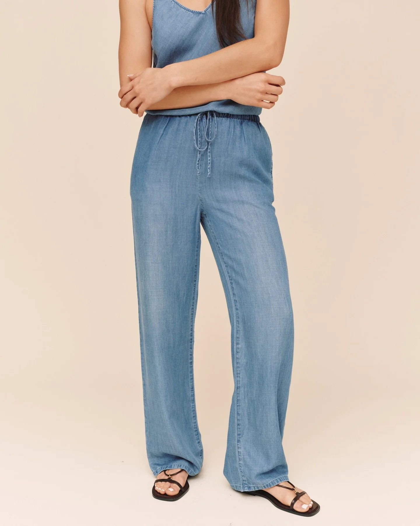 Wide Leg Drawstring - Indigo Harbor Wash | Bella Dahl