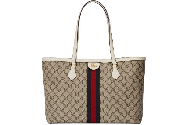Gucci Ophidia medium tote with Web | Gucci (US)