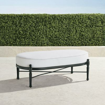 Carlisle Oversized Cuddle Lounge Ottoman with Cushions in Onyx Aluminum | Frontgate