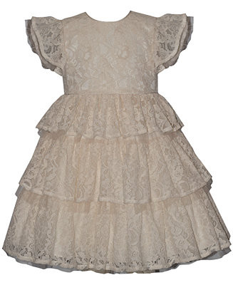 Toddler and Little Girls Tiered Lace Dress | Macy's