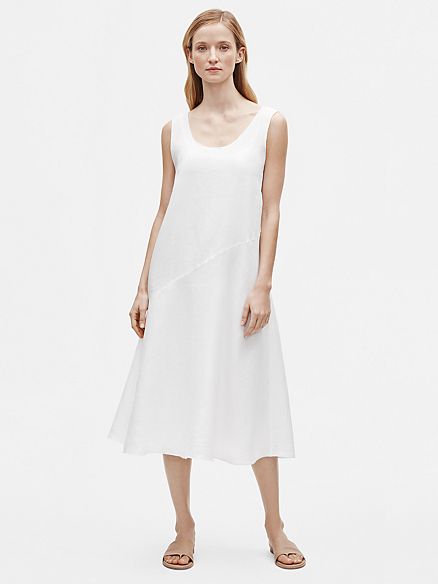 Organic Handkerchief Linen Tank Dress | Eileen Fisher