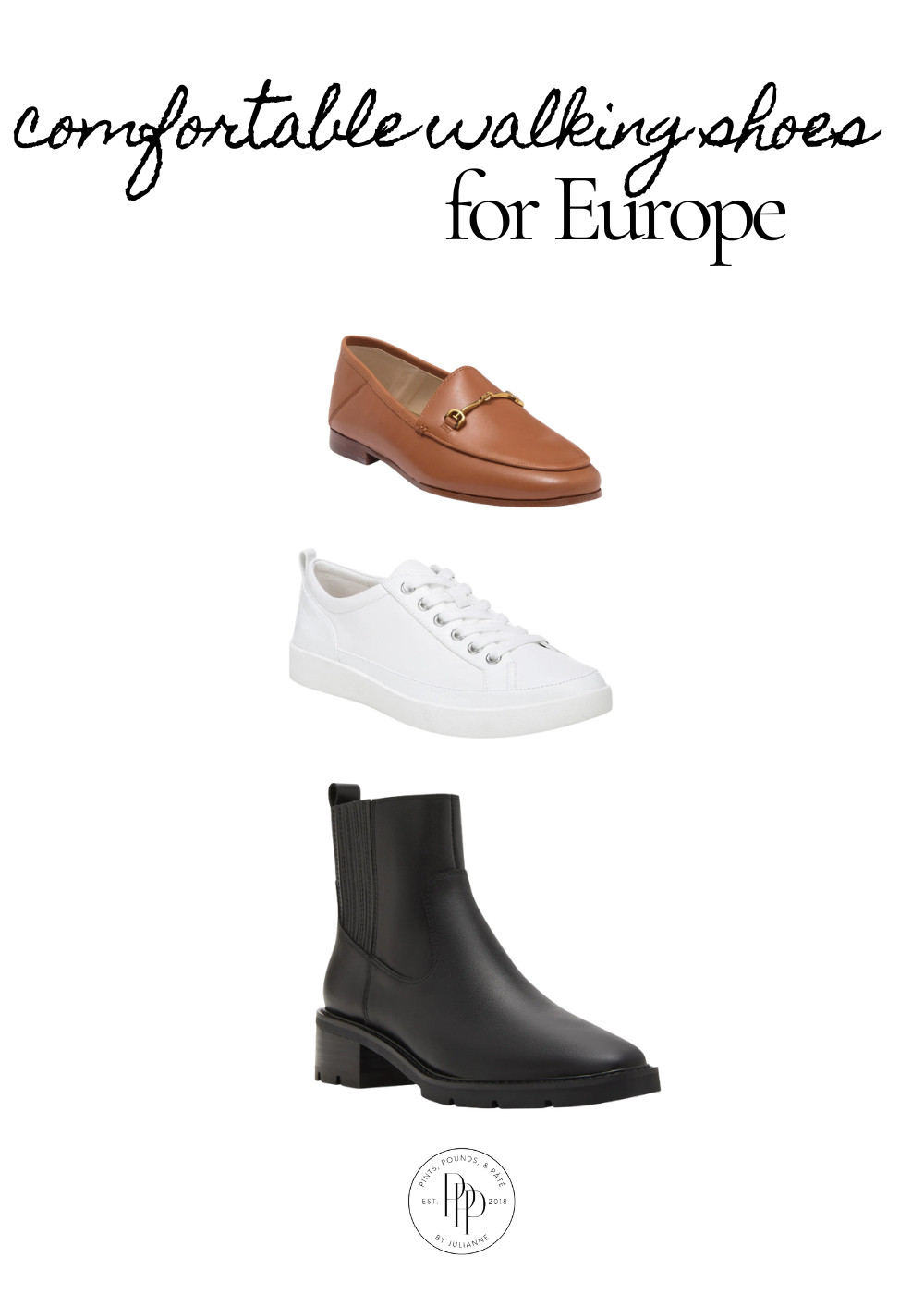 Comfortable walking shoes for a trip to Europe - no blisters here! 

 #LTKTravel