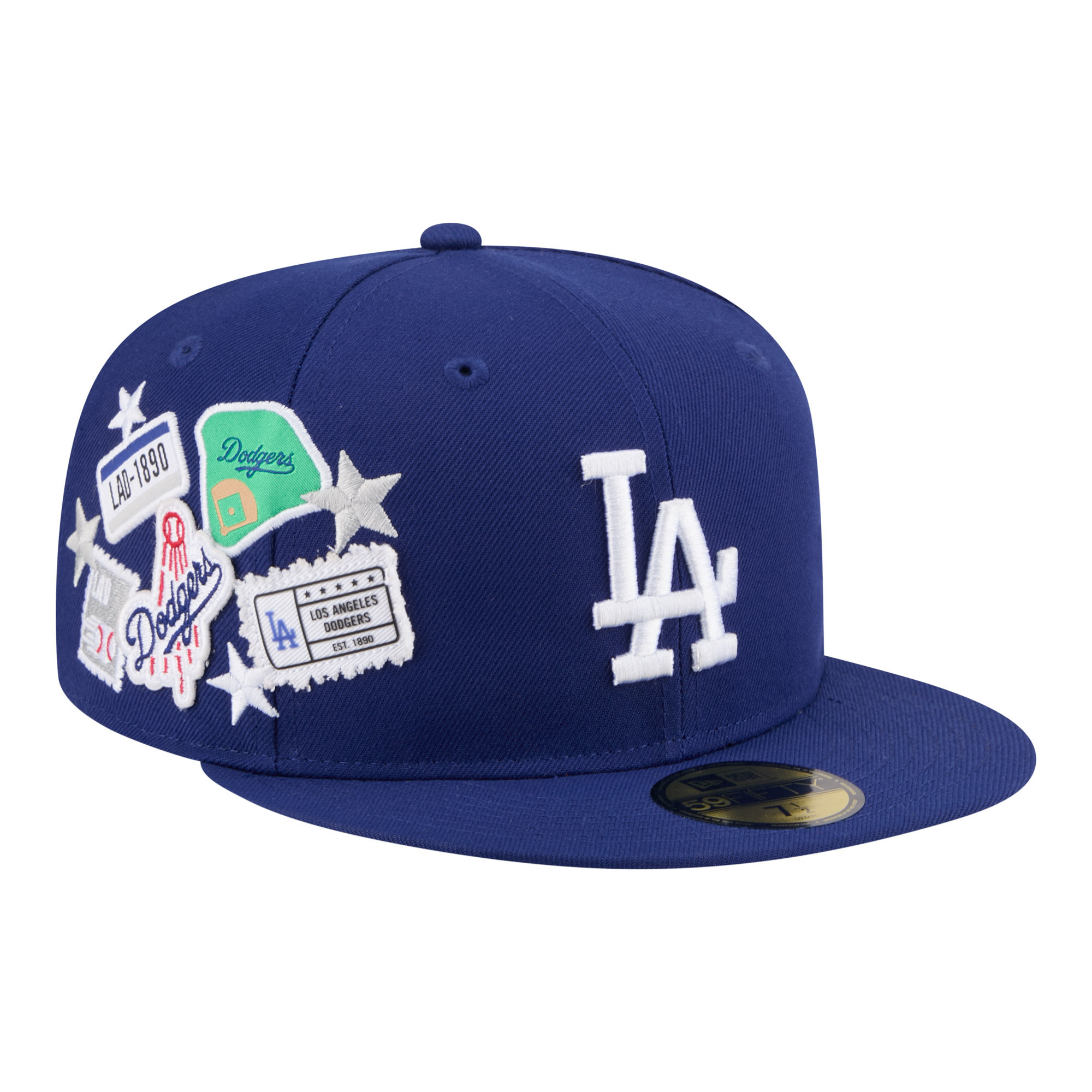 Men's New Era Royal Los Angeles Dodgers City Patch 59FIFTY Fitted Hat | Fanatics