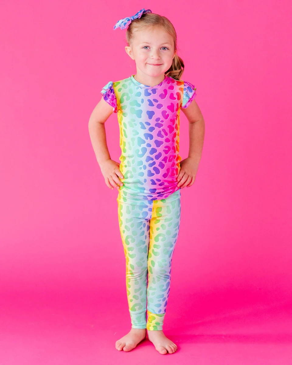 Wild Child Cap Sleeve Two-Piece Pajama Set | Bums & Roses