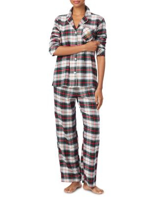 Long Sleeve Notch Collar Pajama Set | Bloomingdale's (US)