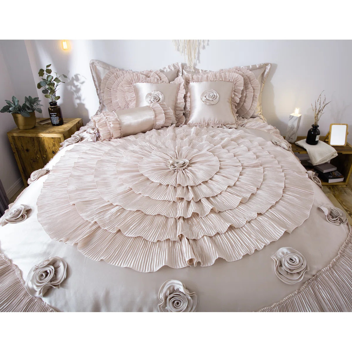 Satin Floral Comforter Set | Wayfair North America