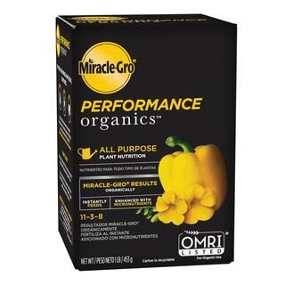 1 lb. Miracle Gro Performance Organics All Purpose Plant Nutrition | The Home Depot