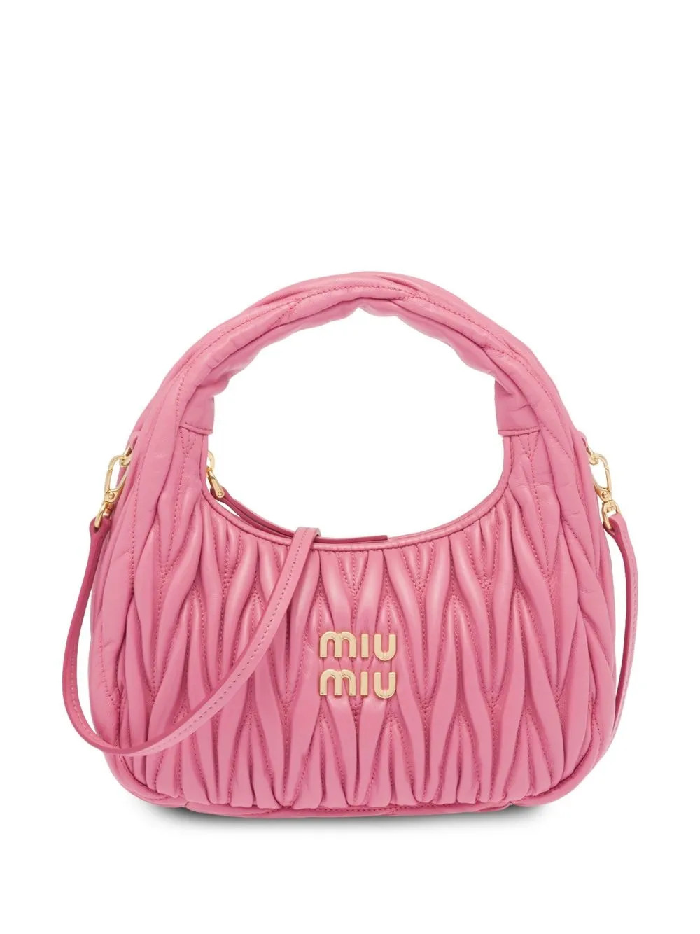 Miu Miu Miu Wander Matelassé  Mini Hobo Bag - Farfetch | Farfetch Global