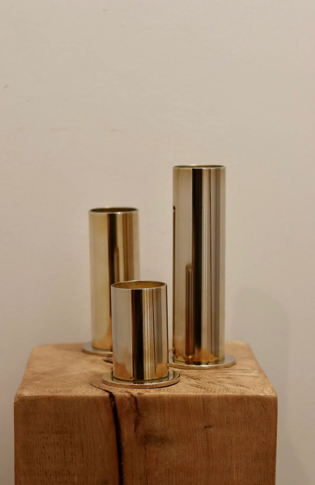 Trio of Vintage Brass/metal Tea Light Holders - Etsy | Etsy (US)