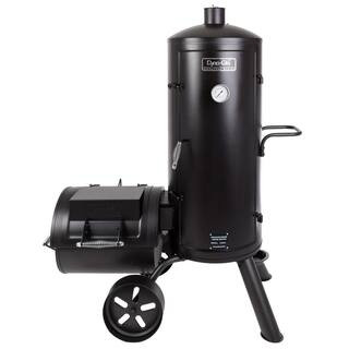 Signature Heavy-Duty Vertical Offset Charcoal Smoker and Grill in Black | The Home Depot