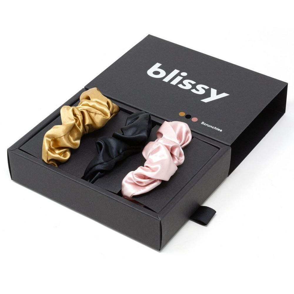 Blissy Scrunchies - Black/Gold/Pink | Ulta