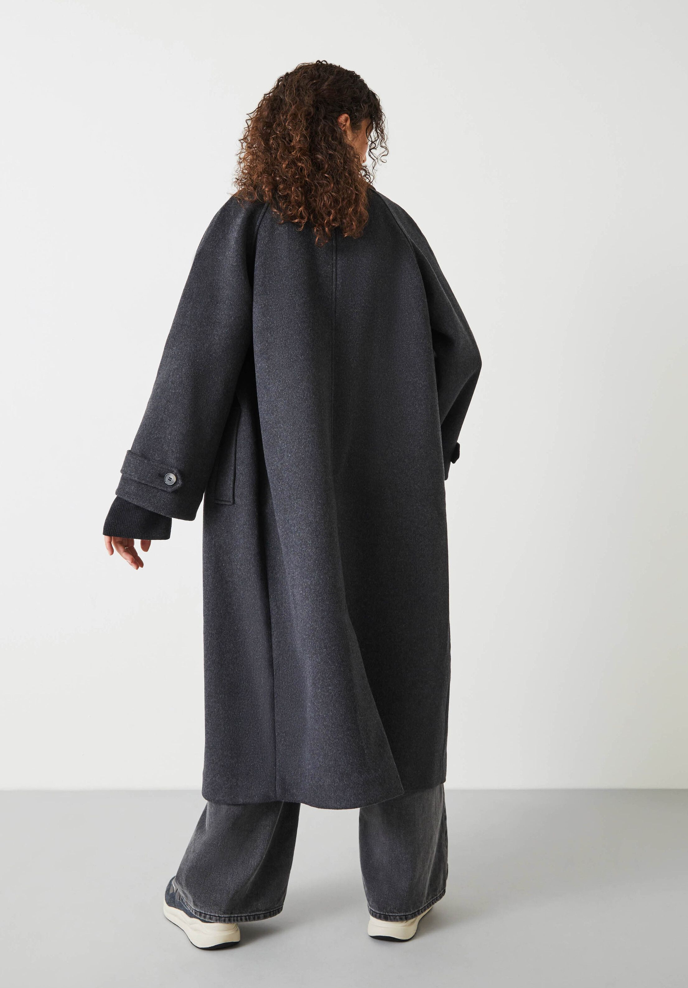 Marlowe Relaxed Raglan Wool Blend Coat | Hush UK