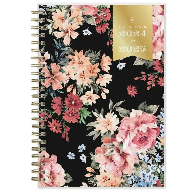 2024-25 Weekly Monthly Planner, 5x8, by Day Designer for Blue Sky, Romance Black | Walmart (US)