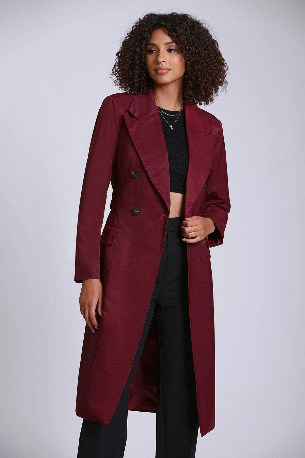 Stretch Cotton Belted Trench Coat | Avec Les Files