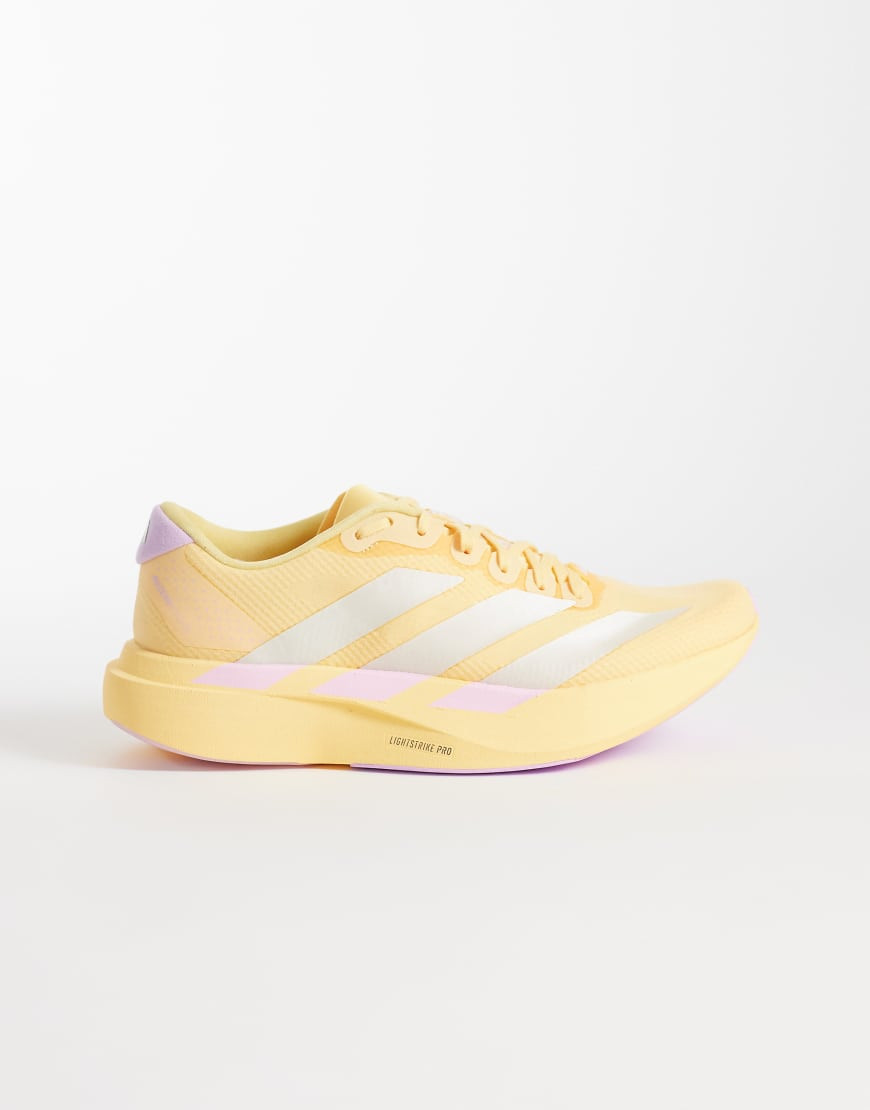 adidas Running Adizero EVO SL trainers in orange and lilac | ASOS (Global)