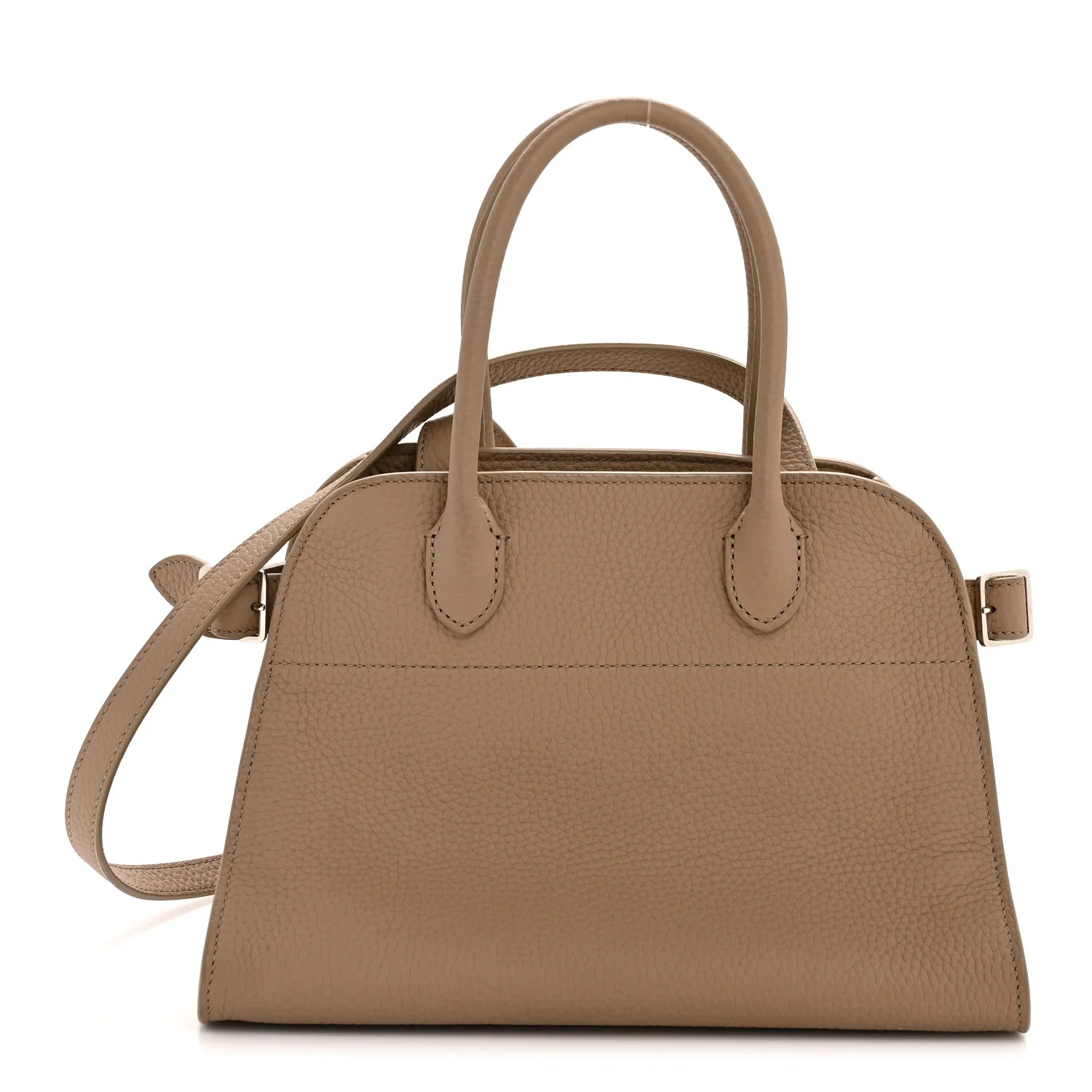 Grained Calfskin Soft Margaux 10 Bag Dark Taupe | FASHIONPHILE (US)