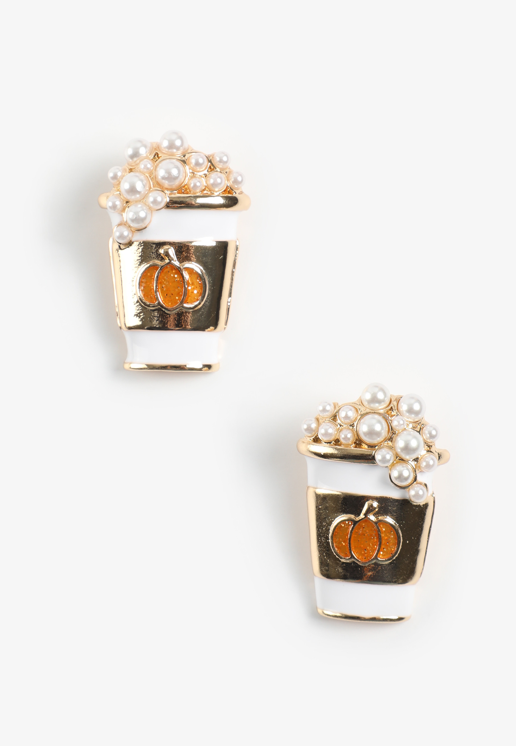 Maurices Women's Pumpkin Spice Latte Earrings | Maurices