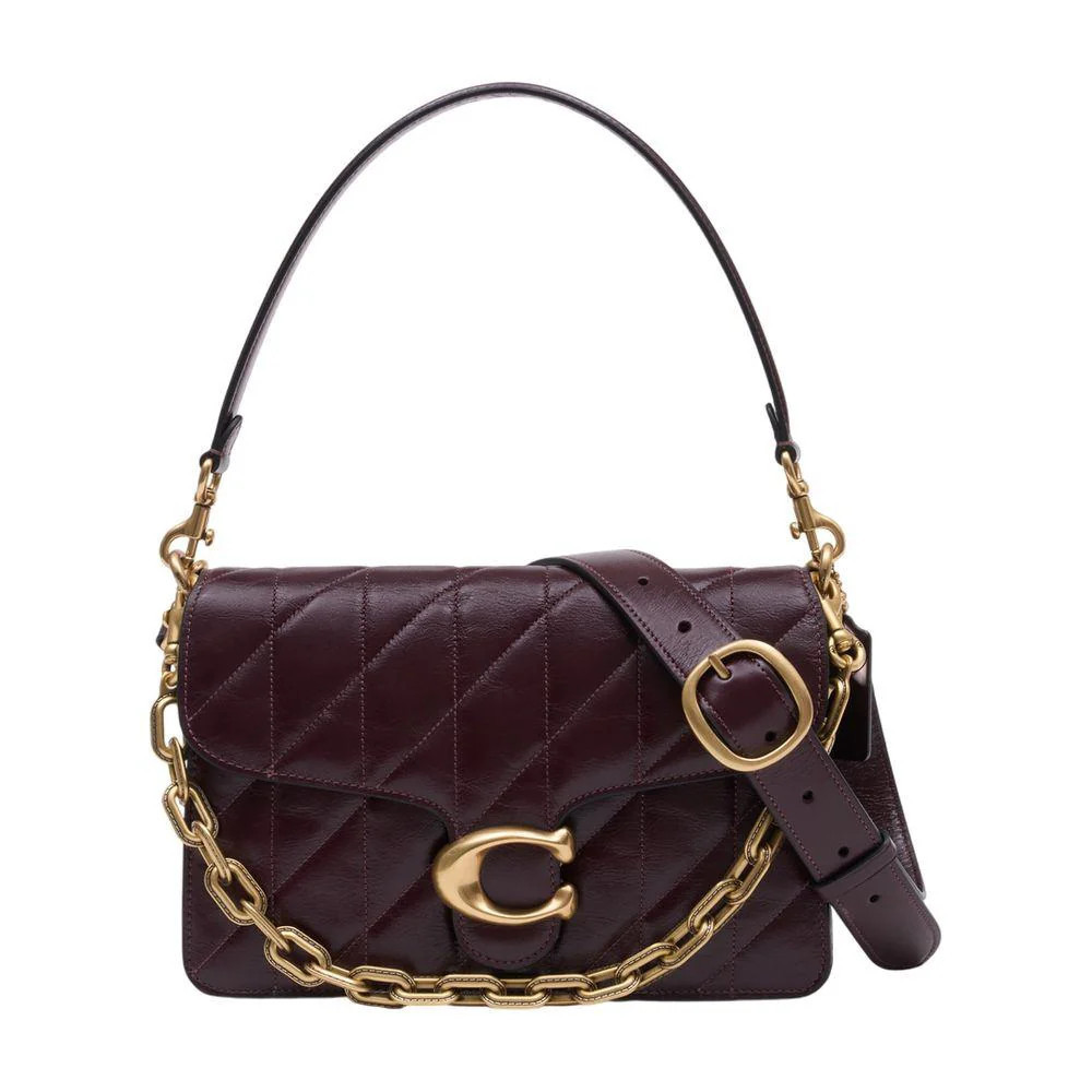 Coach Quilted Glazed Tabby With Chain Shoulder Bag | Baltini