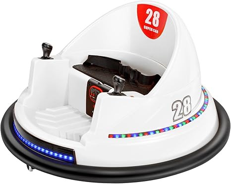 BROAGE Kids Race Toy 6V Electric Ride On Bumper Car Vehicle Remote Control 360 Spin DIY Numbers 0... | Amazon (US)