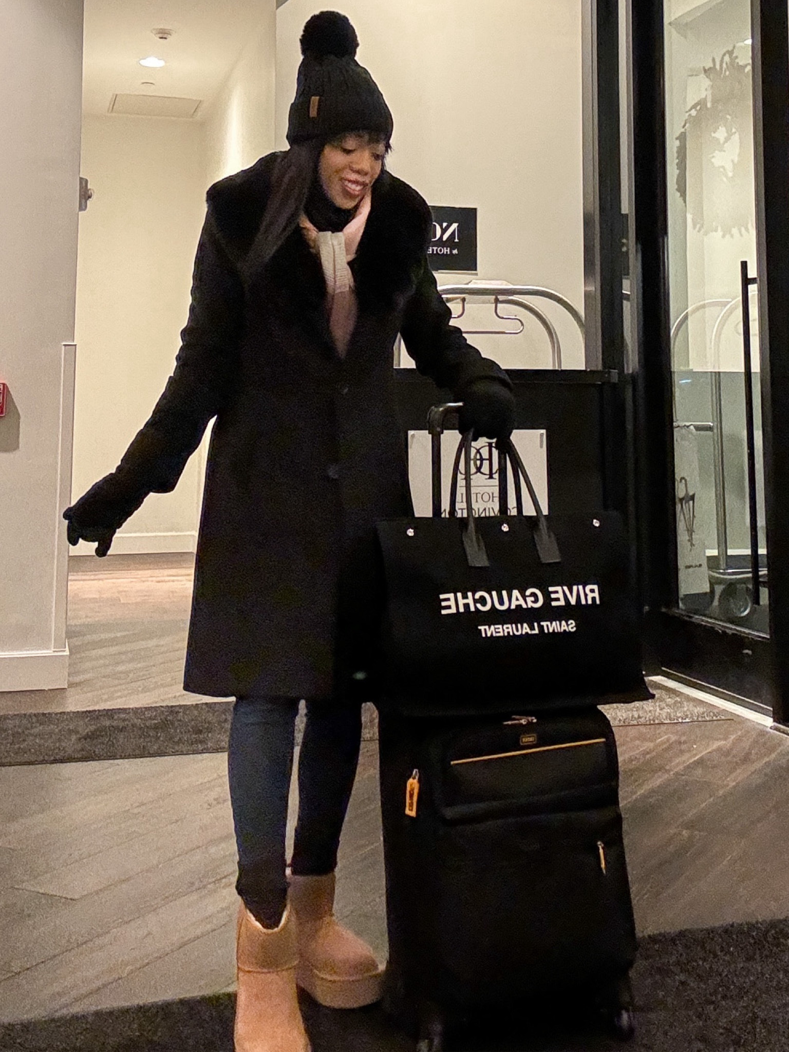 Winter Outfit 

My coat runs true to size. Wearing a small. 
I can literally live in these pair of Uggs. They’re comfortable, has 2” platforms and true to size. Wearing a size 10. 

Winter fashion, Boots, Jeans, 

#LTKOver40 

#LTKtravel #LTKGiftGuide #LTKSeasonal