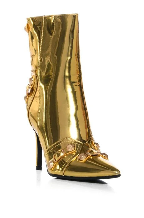 AZALEA WANG BROOKLYN GOLD BOOTIE | AKIRA