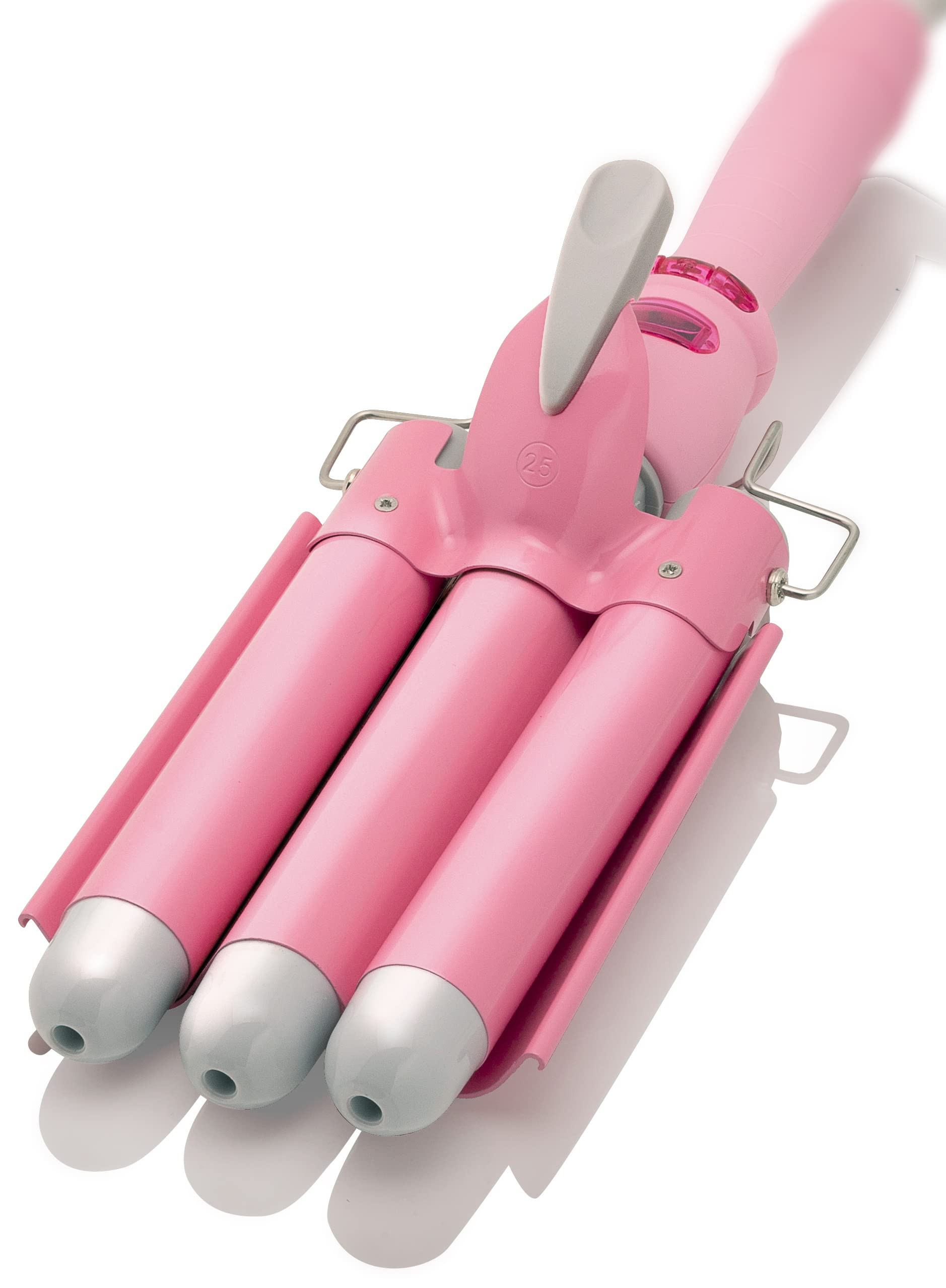 Alure Three Barrel Curling Iron Wand with LCD Temperature Display - 1 Inch Ceramic Tourmaline Tri... | Amazon (US)