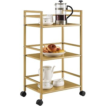 Novogratz Helix Utility Cart, Gold | Amazon (US)