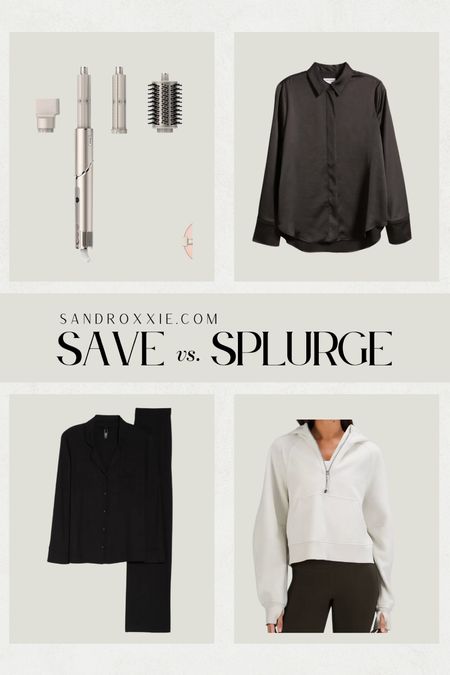 Save vs. splurge — hair tools, silk long-sleeve, pajamas, half-zip sweater

xo, Sandroxxie by Sandra
www.sandroxxie.com | #sandroxxie

save or splurge, same vibe for less

#LTKfindsunder50 #LTKSeasonal #LTKstyletip