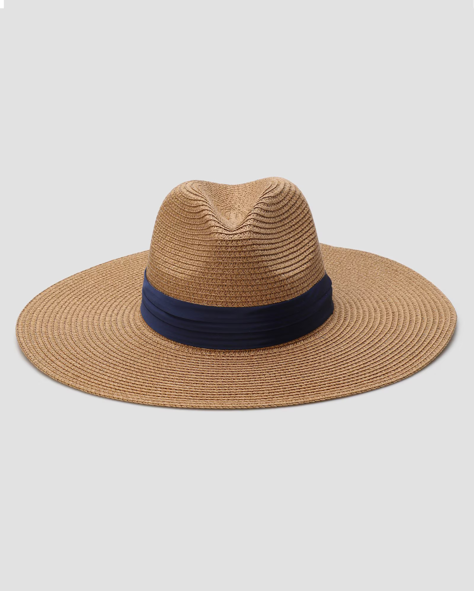 Chapéu feminino de praia com faixa azul | Accessori by Riachuelo | Riachuelo (BR)