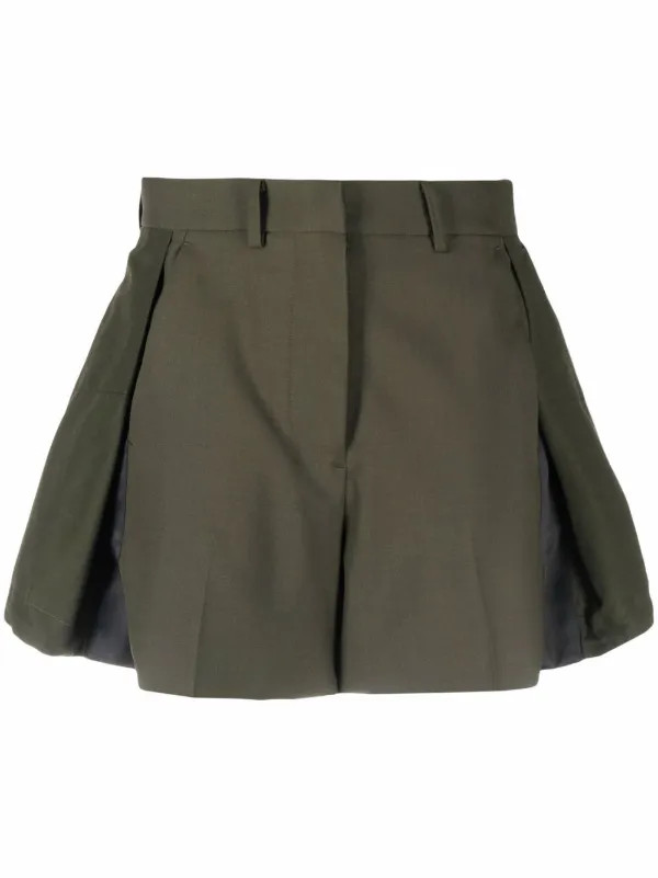 pleated high-waist shorts | Farfetch (UK)