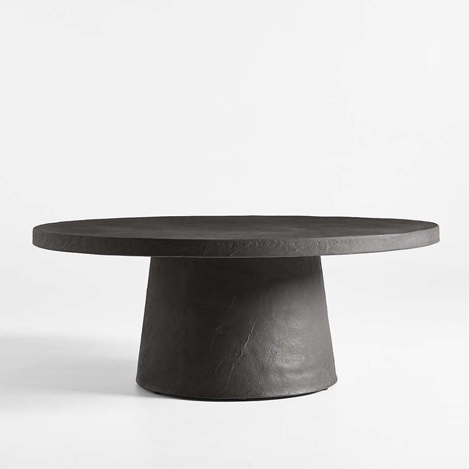 Willy White Pedestal Coffee Table by Leanne Ford + Reviews | Crate & Barrel | Crate & Barrel