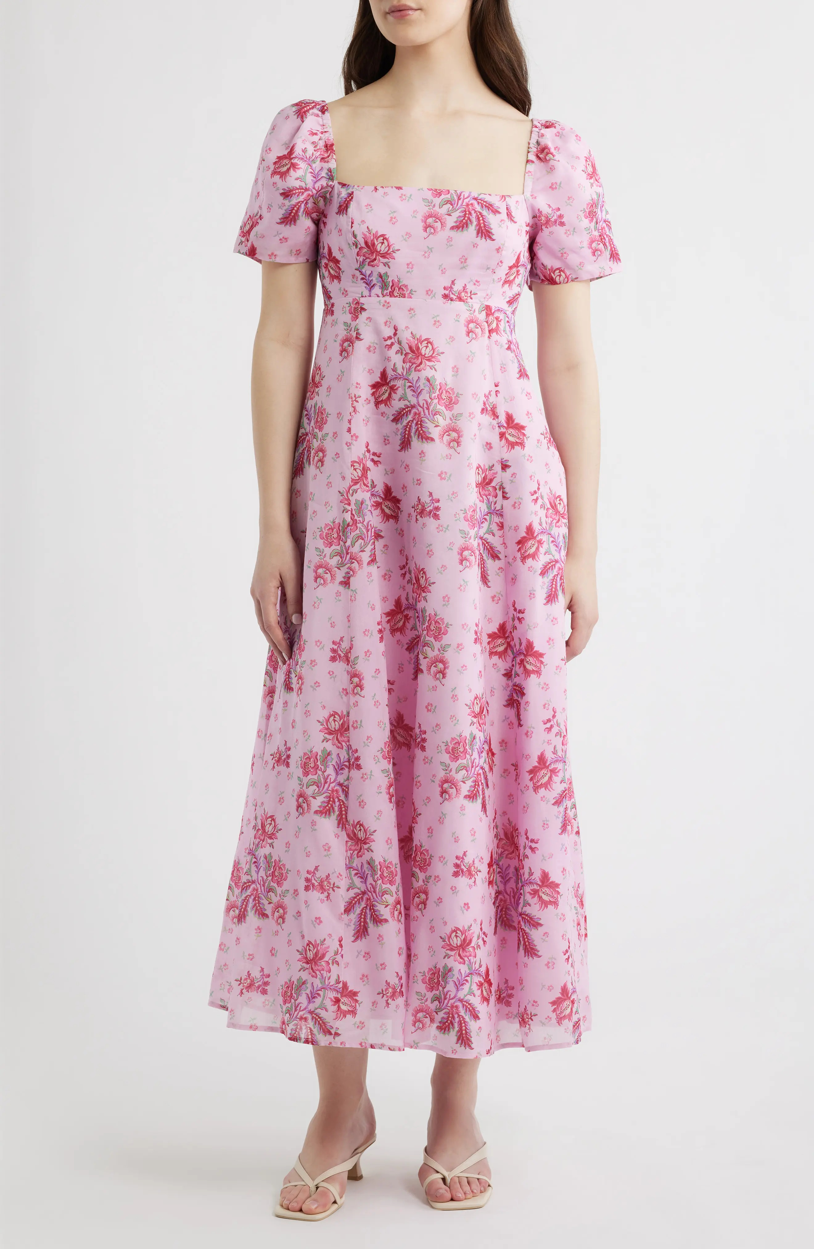 Hill House Home The Matilda Floral Print Puff Sleeve Maxi Dress (Women) | Nordstrom | Nordstrom