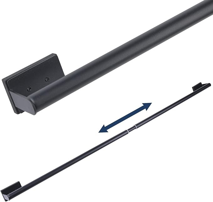 16.6-42.9 Inches Adjustable Magnetic Curtain Rod for Metal Door, 2 Sizes in 1 Extend from 16.6-29... | Amazon (US)