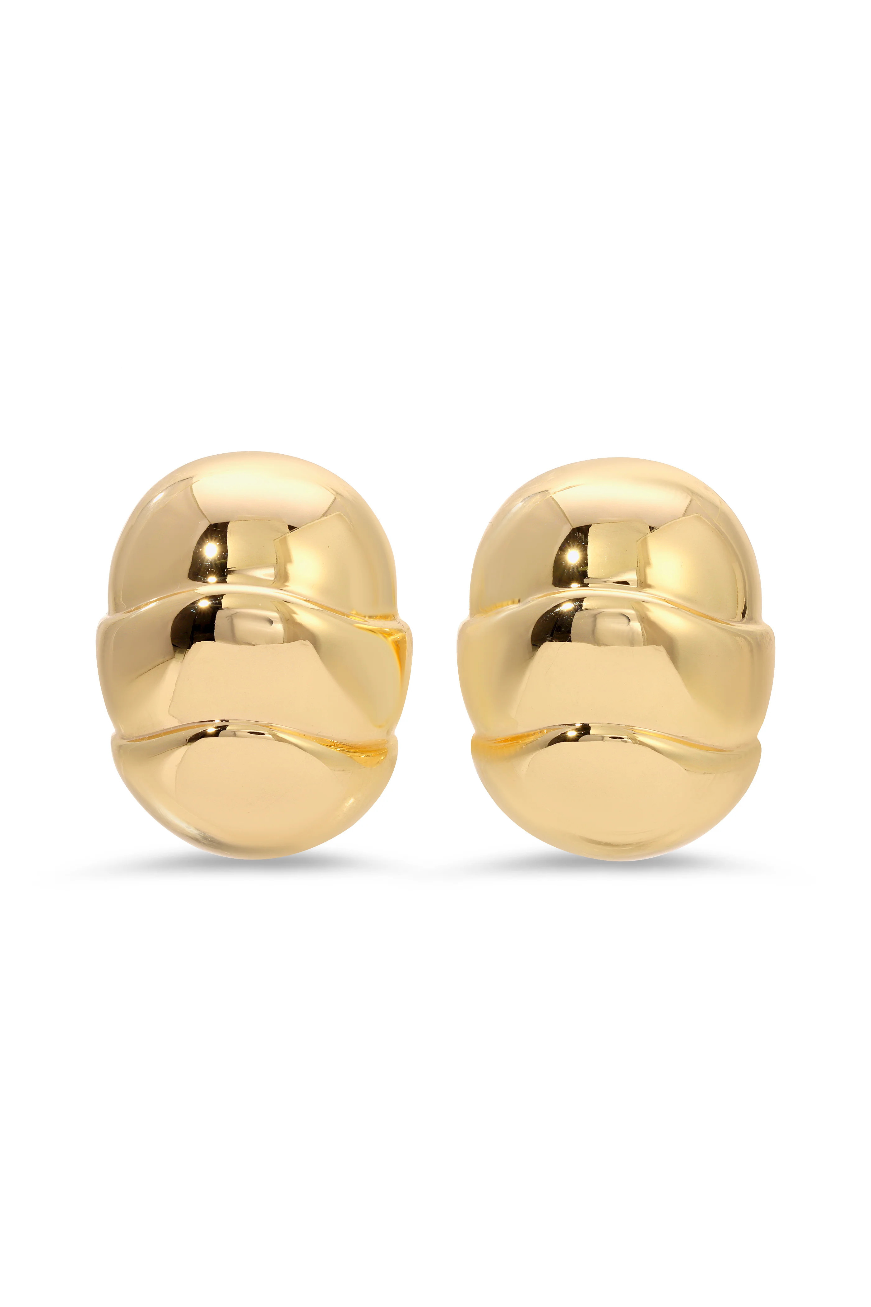 Smooth Armadillo Shield Earrings | Lili Claspe