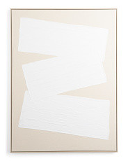 30x40 Plaster Streaks On Linen Wall Art | TJ Maxx