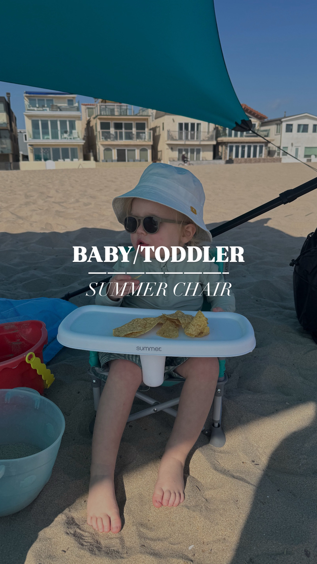 baby/toddler chair of the summer! We loved it for our recent beach vacation but you can use it for any indoor/outdoor activities! Love that it made snack time enjoyable on the beach and my toddler LOVED sitting in it. Honestly wish we had purchased this last year for our trips! 

#babyproducts #toddlerproducts 